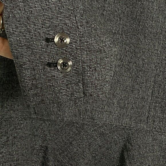 NWT White House Black Market Womens Textured Blazer Jacket Size 0 Black & White - Picture 6 of 14